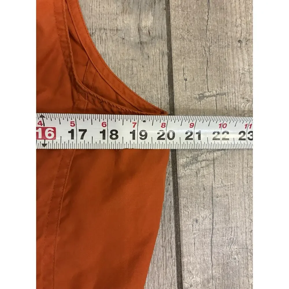 Vintage 80s Banana Republic Woodsmen & Anglers Society Hunting Vest Orange Small